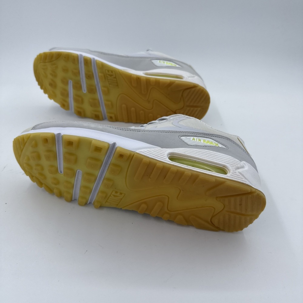 Nike Air Max 90 CMFT Tape White Neon Yellow Sz 9.5 - Picture 5 of 6